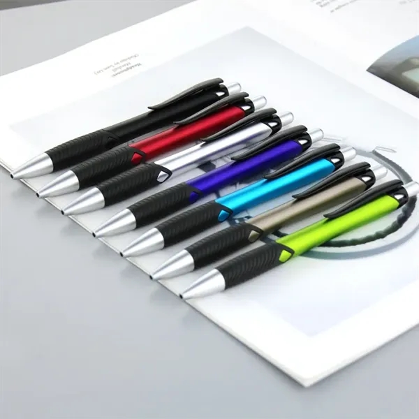 Plastic Retractable Ballpoint Pen - Plastic Retractable Ballpoint Pen - Image 1 of 2