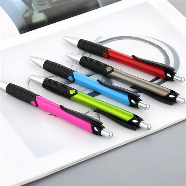 Plastic Retractable Ballpoint Pen - Plastic Retractable Ballpoint Pen - Image 2 of 2