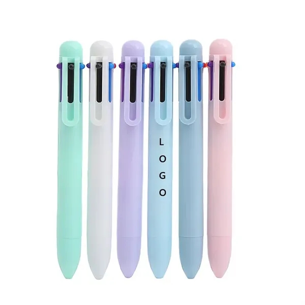 Macaron 6-Color Ballpoint Pen - Macaron 6-Color Ballpoint Pen - Image 0 of 5