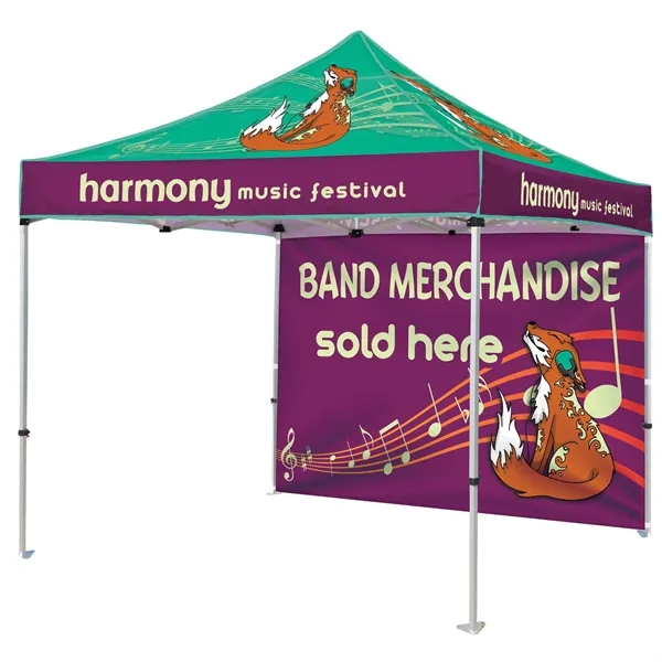 10' Heavy Duty Tent with One Full Wall - 10' Heavy Duty Tent with One Full Wall - Image 1 of 18
