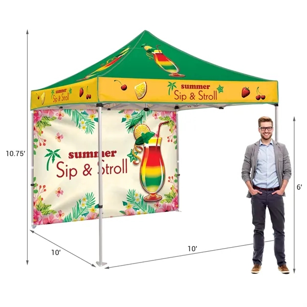 10' Heavy Duty Tent with One Full Wall - 10' Heavy Duty Tent with One Full Wall - Image 15 of 18