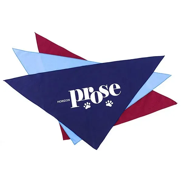 Large Triangle Pet Bandana w/ Screen Print - Large Triangle Pet Bandana w/ Screen Print - Image 0 of 2