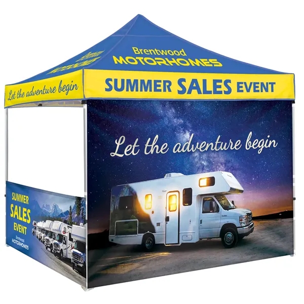 10' Heavy Duty Tent with One Full and Two Half Walls - 10' Heavy Duty Tent with One Full and Two Half Walls - Image 3 of 18