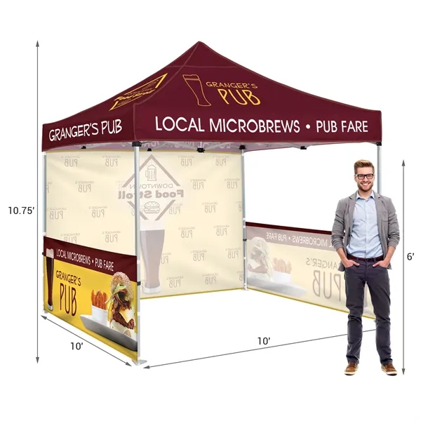 10' Heavy Duty Tent with One Full and Two Half Walls - 10' Heavy Duty Tent with One Full and Two Half Walls - Image 15 of 18