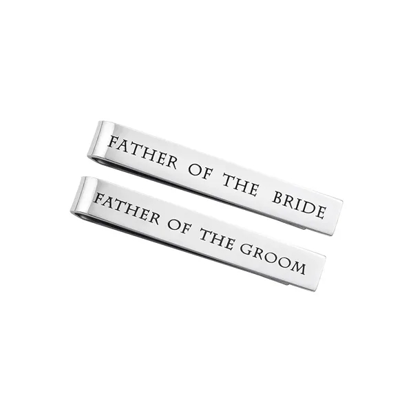 Stainless Steel Tie Bars Father Of The Bride - Stainless Steel Tie Bars Father Of The Bride - Image 0 of 5
