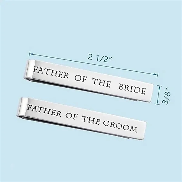 Stainless Steel Tie Bars Father Of The Bride - Stainless Steel Tie Bars Father Of The Bride - Image 4 of 5
