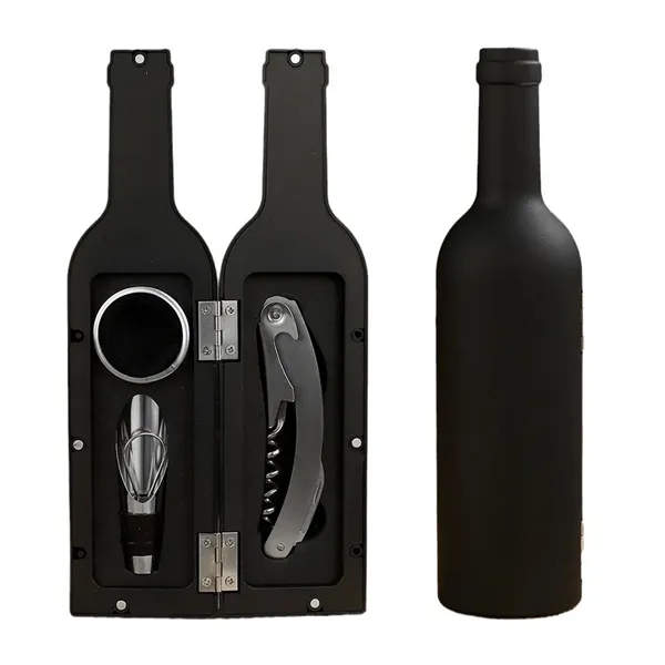 5 Piece Stainless Steel Wine Tool Set Corkscrew - 5 Piece Stainless Steel Wine Tool Set Corkscrew - Image 1 of 6