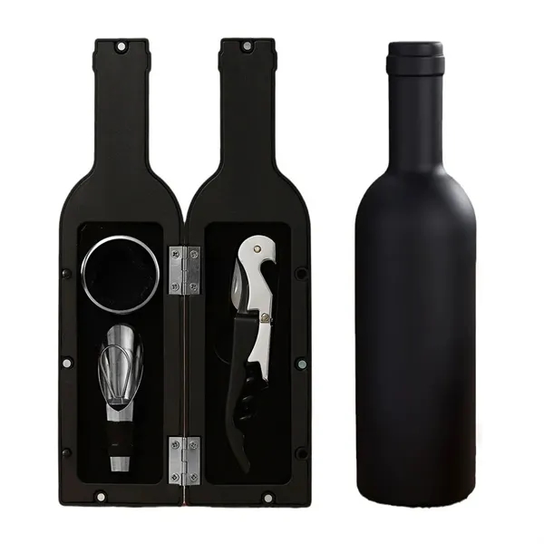 5 Piece Stainless Steel Wine Tool Set Corkscrew - 5 Piece Stainless Steel Wine Tool Set Corkscrew - Image 2 of 6