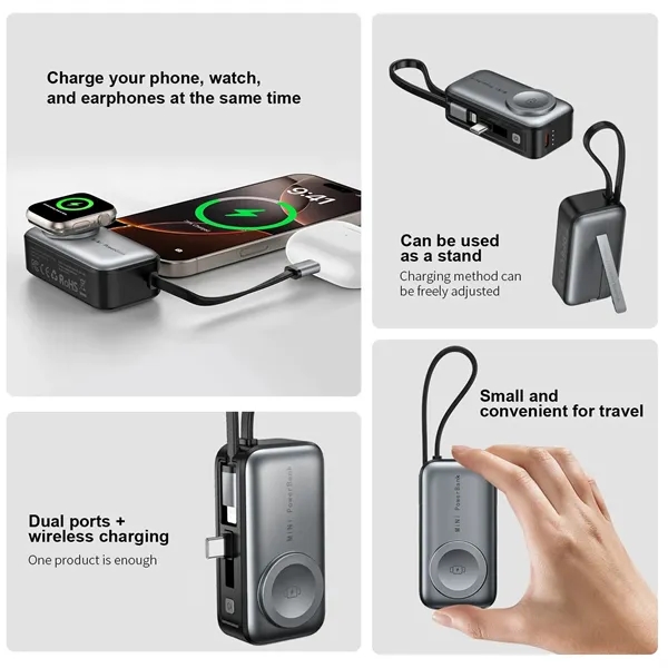 Mini Power Bank Wireless Charger - Mini Power Bank Wireless Charger - Image 2 of 4