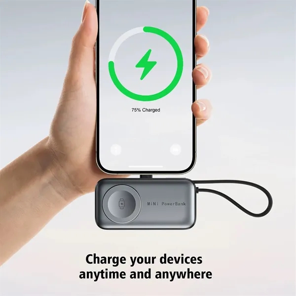 Mini Power Bank Wireless Charger - Mini Power Bank Wireless Charger - Image 3 of 4