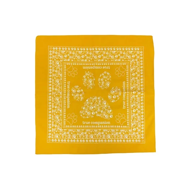 Solid Colored Bandana w/ Screen Print - Solid Colored Bandana w/ Screen Print - Image 0 of 18