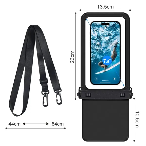 Dual-Compartment Waterproof Phone Pouch - Dual-Compartment Waterproof Phone Pouch - Image 1 of 6