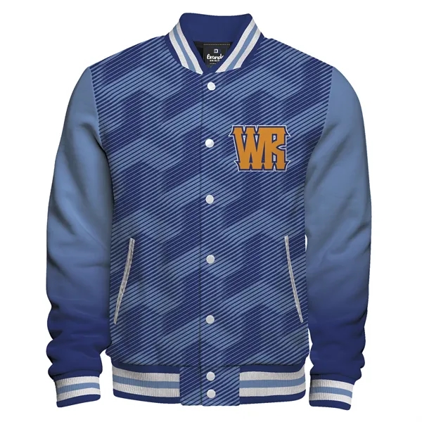 Build Your Own Sublimation Varsity Jacket: Satin Lining - Build Your Own Sublimation Varsity Jacket: Satin Lining - Image 1 of 5