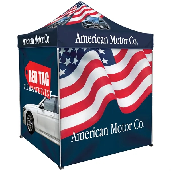6.5' Square Canopy Tent With Three Full Single Sided Walls - 6.5' Square Canopy Tent With Three Full Single Sided Walls - Image 4 of 16