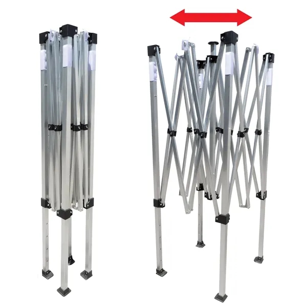 6.5' Square Canopy Tent With Three Full Single Sided Walls - 6.5' Square Canopy Tent With Three Full Single Sided Walls - Image 10 of 16