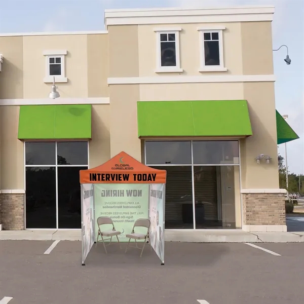 6.5' Square Canopy Tent With Three Full Single Sided Walls - 6.5' Square Canopy Tent With Three Full Single Sided Walls - Image 14 of 16