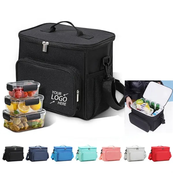 Insulated Lunch Bag With Adjustable Shoulder Strap - Insulated Lunch Bag With Adjustable Shoulder Strap - Image 0 of 6