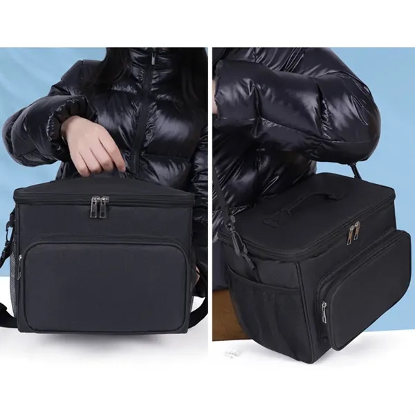 Insulated Lunch Bag With Adjustable Shoulder Strap - Insulated Lunch Bag With Adjustable Shoulder Strap - Image 4 of 6