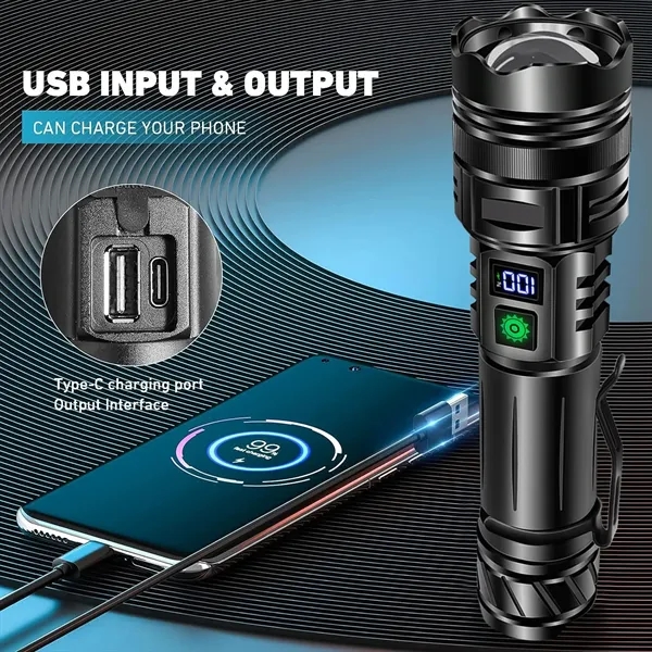 Type-C Charging Ultra Bright Flashlight - Type-C Charging Ultra Bright Flashlight - Image 3 of 6