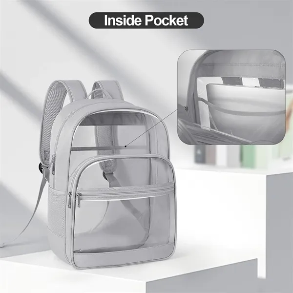 Clear Backpack Durable Transparent Bag - Clear Backpack Durable Transparent Bag - Image 4 of 4