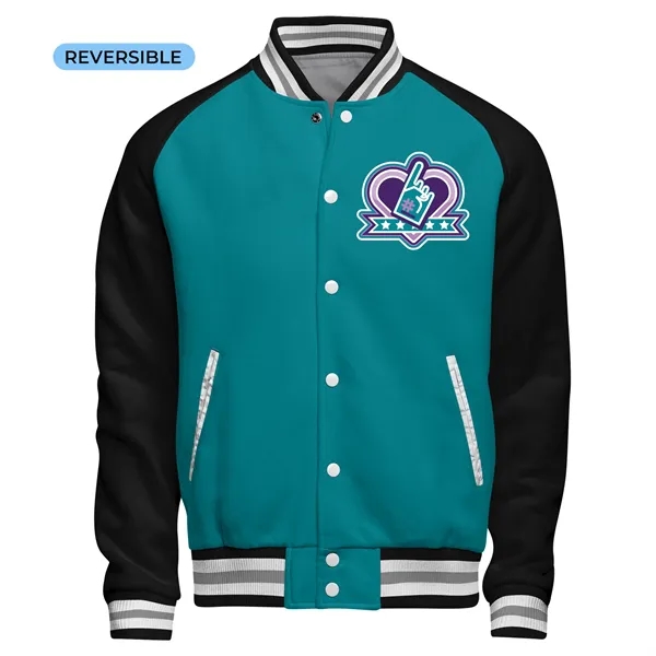 Build Your Own Reversible Varsity: Cotton/Nylon Snap Closure - Build Your Own Reversible Varsity: Cotton/Nylon Snap Closure - Image 2 of 4