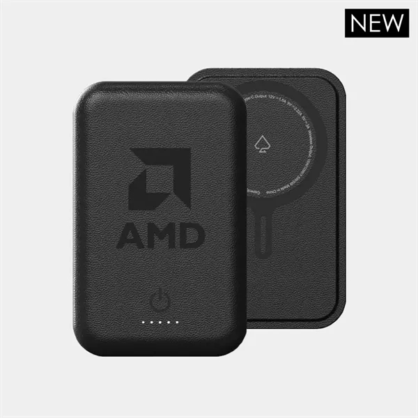 Kingston 2 - Premium Leatherette 5000 mAh Magsafe Powerbank - Kingston 2 - Premium Leatherette 5000 mAh Magsafe Powerbank - Image 1 of 4