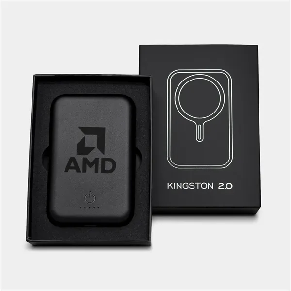 Kingston 2 - Premium Leatherette 5000 mAh Magsafe Powerbank - Kingston 2 - Premium Leatherette 5000 mAh Magsafe Powerbank - Image 2 of 4