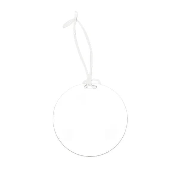 Full Color Round Plastic Luggage Tags With Strap - Full Color Round Plastic Luggage Tags With Strap - Image 5 of 8