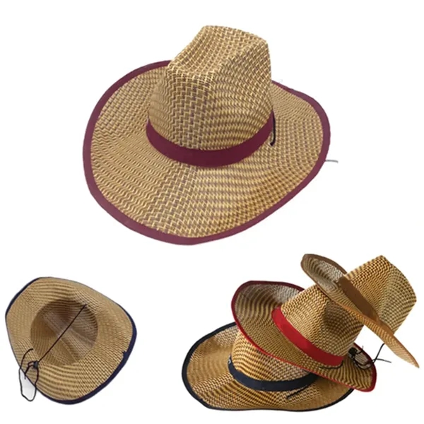 Summer Beach Cowboy Straw Hat - Summer Beach Cowboy Straw Hat - Image 0 of 2