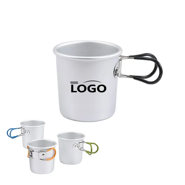 Aluminum Camping Mug with Folding Handle - Aluminum Camping Mug with Folding Handle - Image 0 of 1