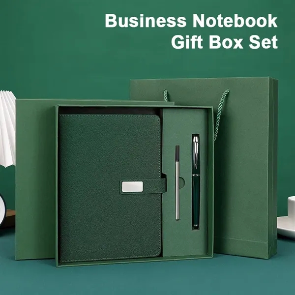 Custom A5 Notebook Gift Set with Pen and Bag - Custom A5 Notebook Gift Set with Pen and Bag - Image 1 of 7