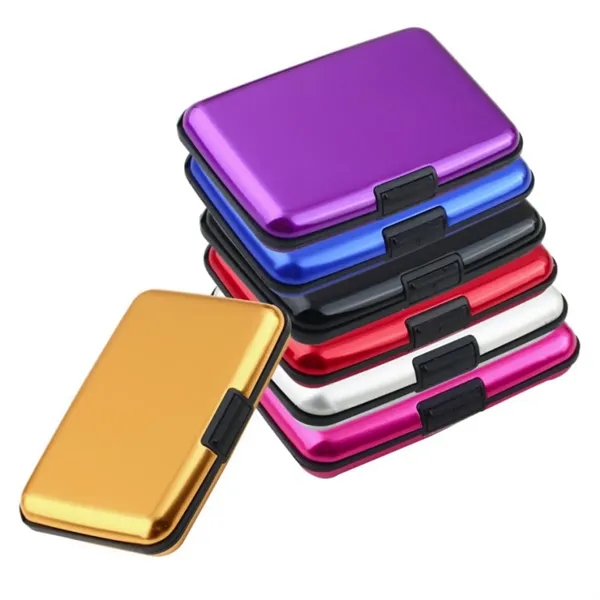 Aluminum Credit Card Wallet Holder - Aluminum Credit Card Wallet Holder - Image 1 of 2