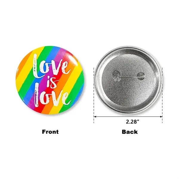 LGBTQ Pride Rainbow Brooch Badge Round Button Pin - LGBTQ Pride Rainbow Brooch Badge Round Button Pin - Image 1 of 3