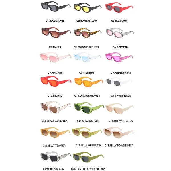 Rectangle Sunglasses UV400 Protection - Rectangle Sunglasses UV400 Protection - Image 3 of 4