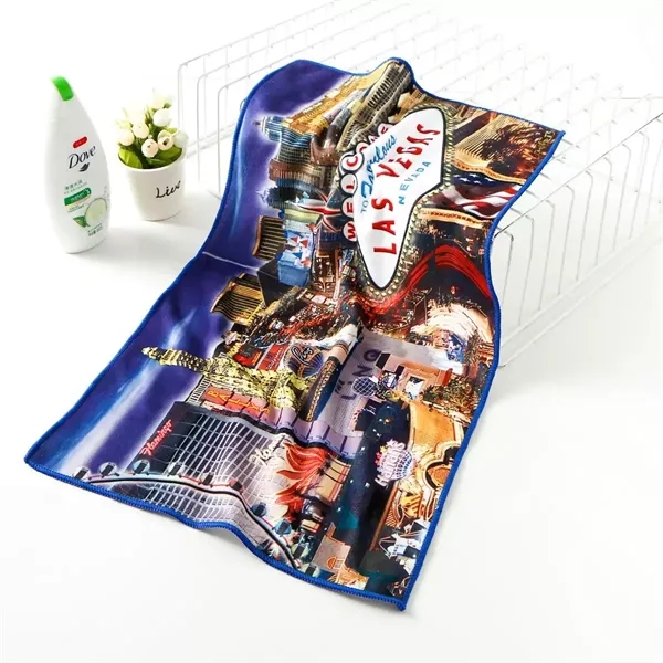 15"X25"Gym Towel Microfiber 230gsm 1.48 Lbs per doz - 15"X25"Gym Towel Microfiber 230gsm 1.48 Lbs per doz - Image 3 of 4