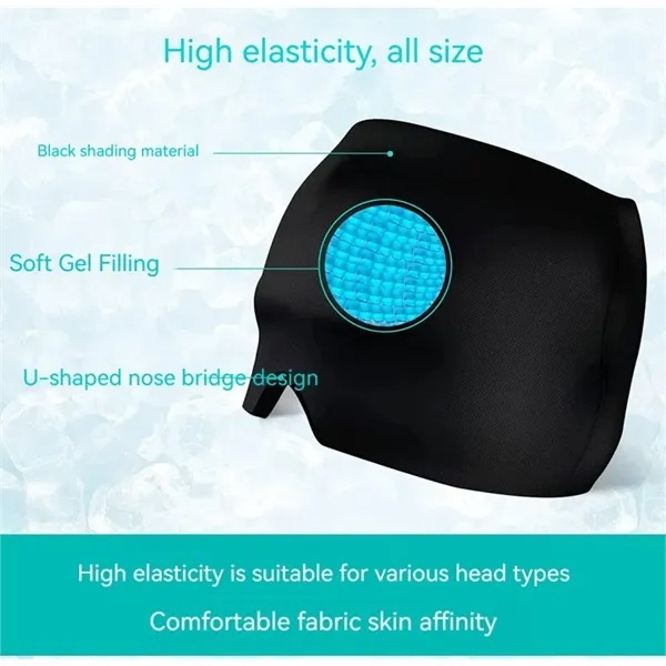 Migraine Relief Cap Cold Compress Ice Pack Face Cooling Mask - Migraine Relief Cap Cold Compress Ice Pack Face Cooling Mask - Image 2 of 5