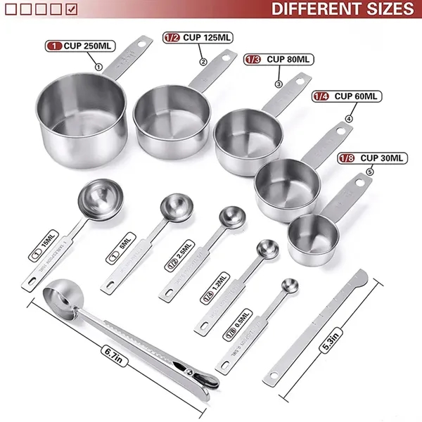 12 Pcs Baking Measuring Kit - 12 Pcs Baking Measuring Kit - Image 2 of 2