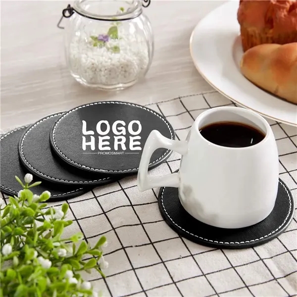 PU Coasters for Drinks - PU Coasters for Drinks - Image 2 of 2