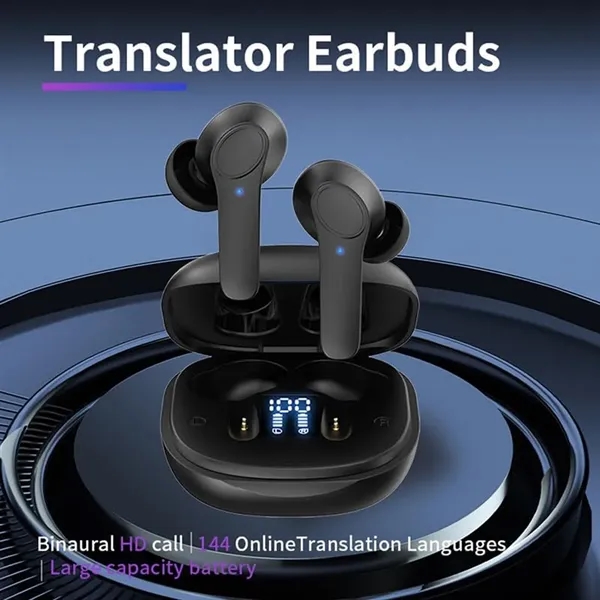 B11 Smart Multi-Language Translator Earbuds with BT5.3 - B11 Smart Multi-Language Translator Earbuds with BT5.3 - Image 1 of 2