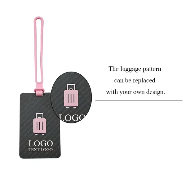 Custom Carbon Fiber Luggage Tag