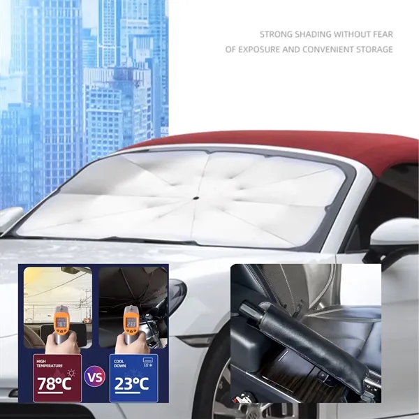 Car Shade Umbrella, 31" x 55" - Car Shade Umbrella, 31" x 55" - Image 2 of 3