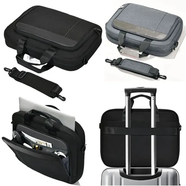 Large Capacity Laptop Bag with Shoulder Trolley Strap - Large Capacity Laptop Bag with Shoulder Trolley Strap - Image 0 of 4