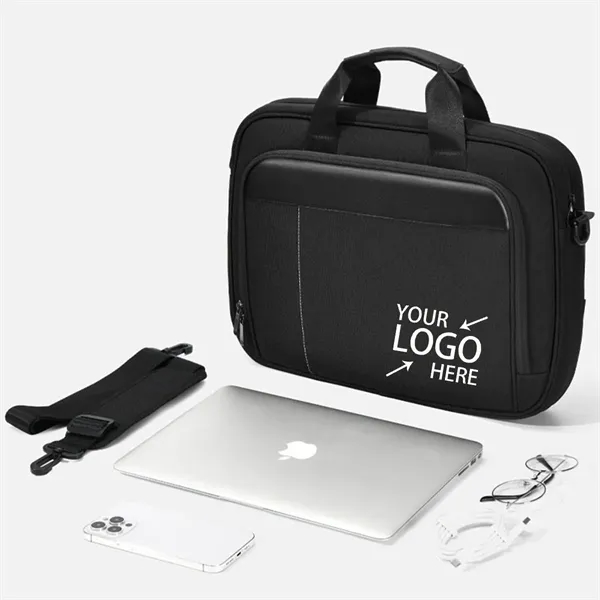 Large Capacity Laptop Bag with Shoulder Trolley Strap - Large Capacity Laptop Bag with Shoulder Trolley Strap - Image 1 of 4