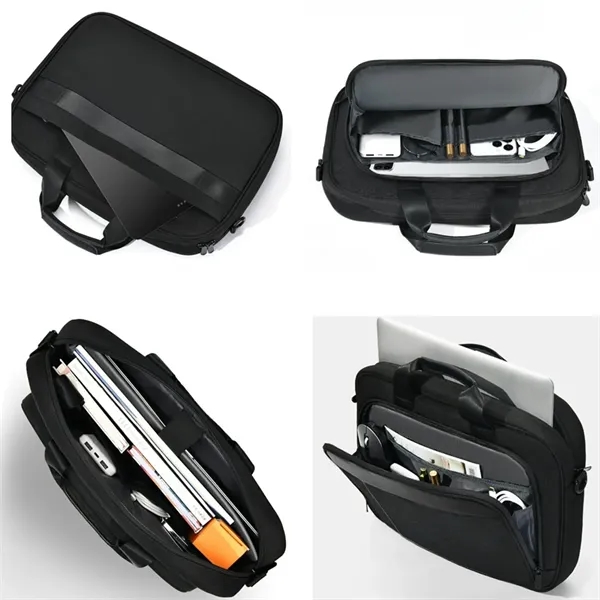 Large Capacity Laptop Bag with Shoulder Trolley Strap - Large Capacity Laptop Bag with Shoulder Trolley Strap - Image 2 of 4