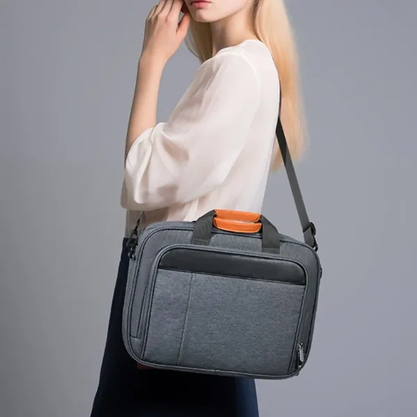 Large Capacity Laptop Bag with Shoulder Trolley Strap - Large Capacity Laptop Bag with Shoulder Trolley Strap - Image 4 of 4