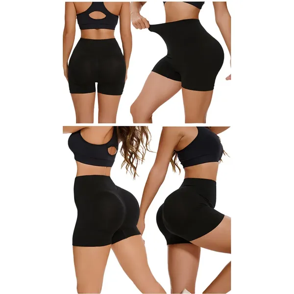 Seamless Women Sports High Waist Gym Yoga Cycling Shorts - Seamless Women Sports High Waist Gym Yoga Cycling Shorts - Image 1 of 7