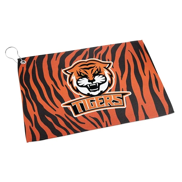 Waffle Weave Golf Towel - Full Color