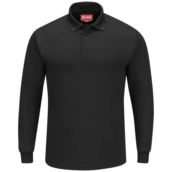 Red Kap® Men's Long Sleeve Performance Knit® Polo - Red Kap® Men's Long Sleeve Performance Knit® Polo - Image 1 of 3