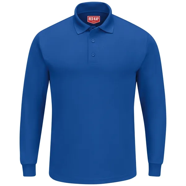 Red Kap® Men's Long Sleeve Performance Knit® Polo - Red Kap® Men's Long Sleeve Performance Knit® Polo - Image 2 of 3