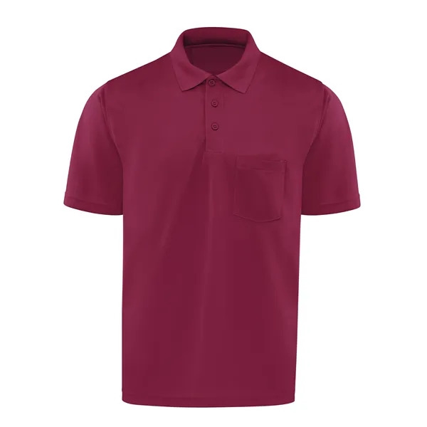 Red Kap® Men's Short Sleeve Performance Knit® Pocket Polo - Red Kap® Men's Short Sleeve Performance Knit® Pocket Polo - Image 4 of 9